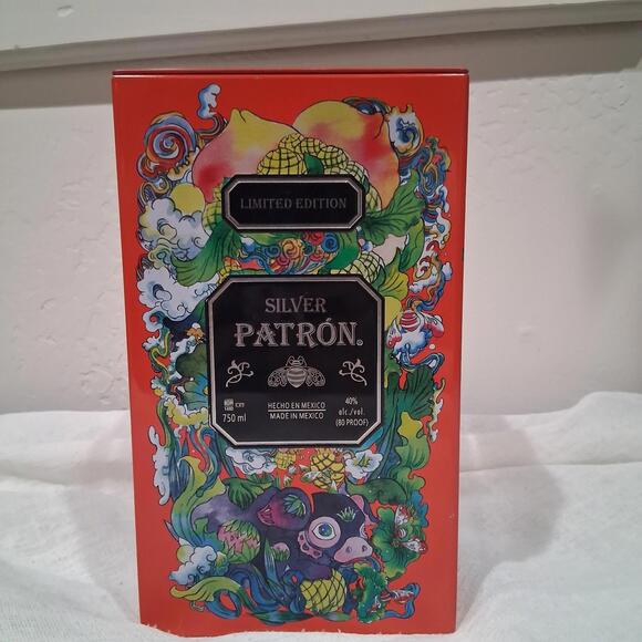 Patron Silver Collectors Tin Empty Collectible Tin Beautiful Design Pig - Picture 1 of 5